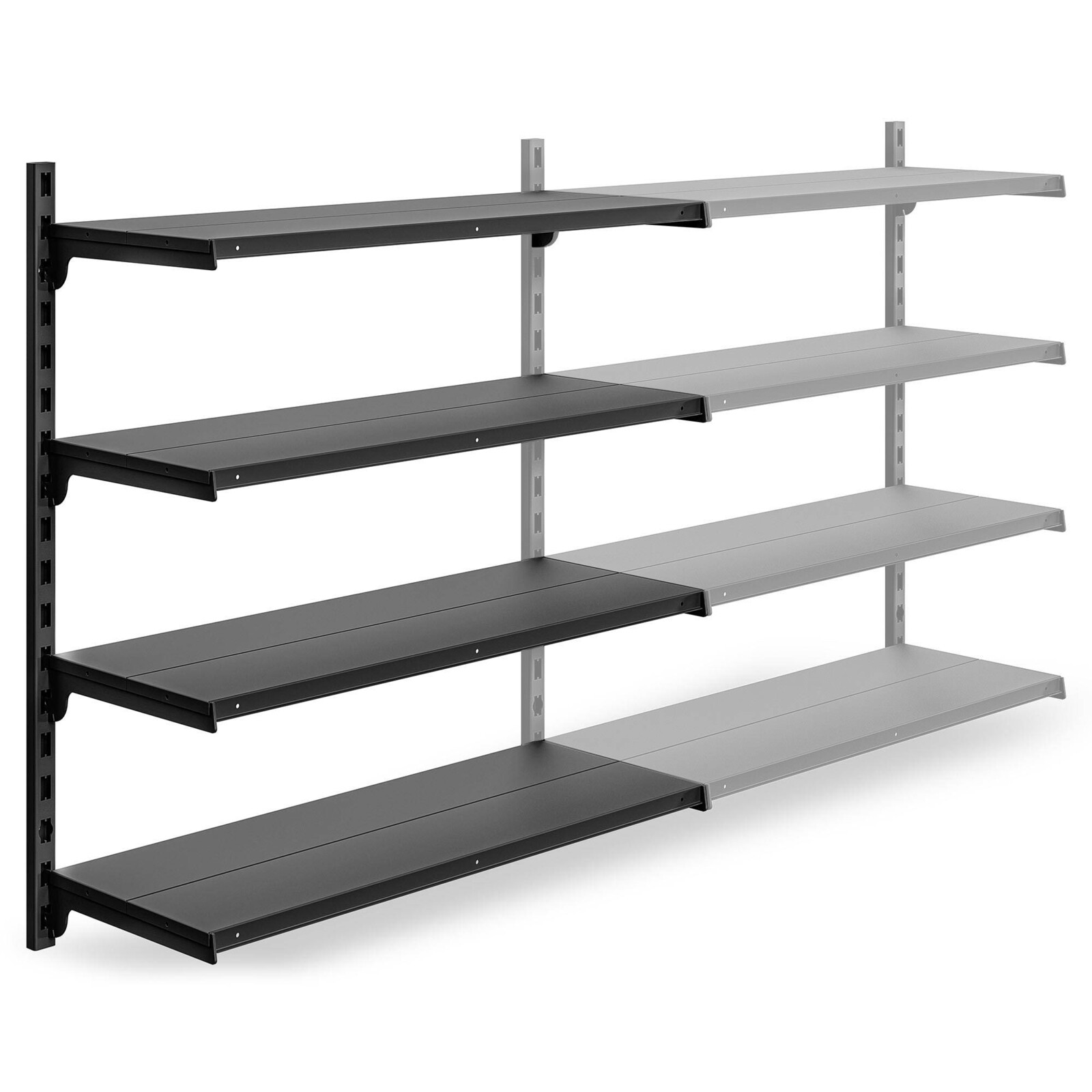 Marbo Regál do predajne nástenný dodatkový 91x83x33 cm - 4 police