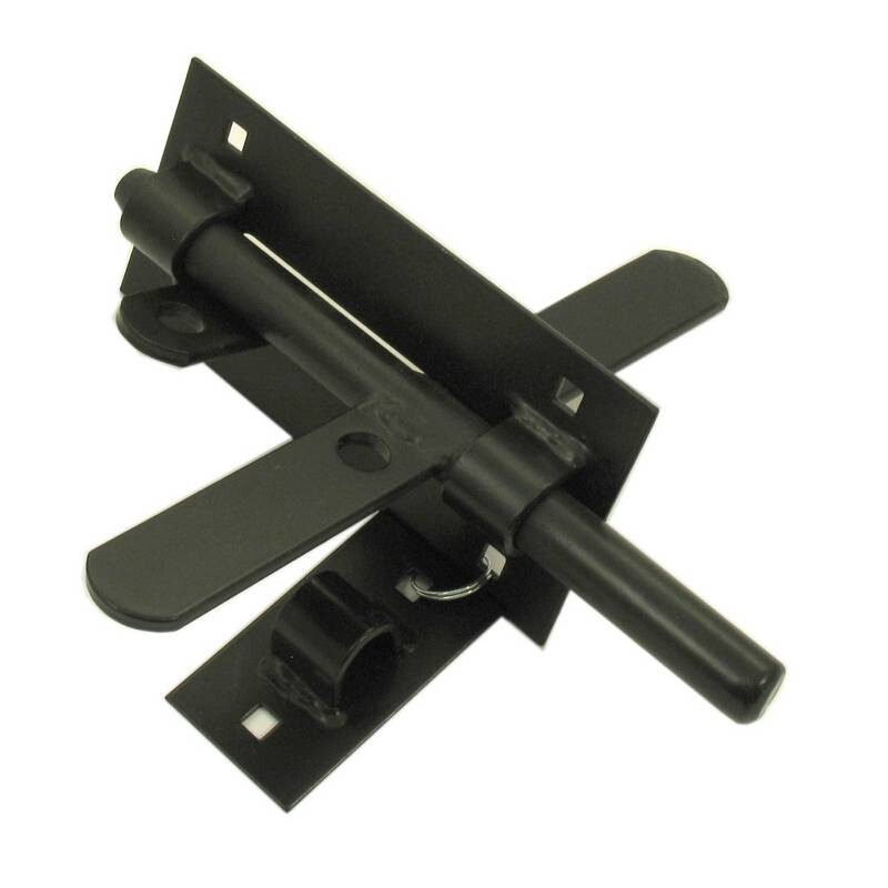 Zástrč na bránu/dvere GRK4 20 cm - čierna