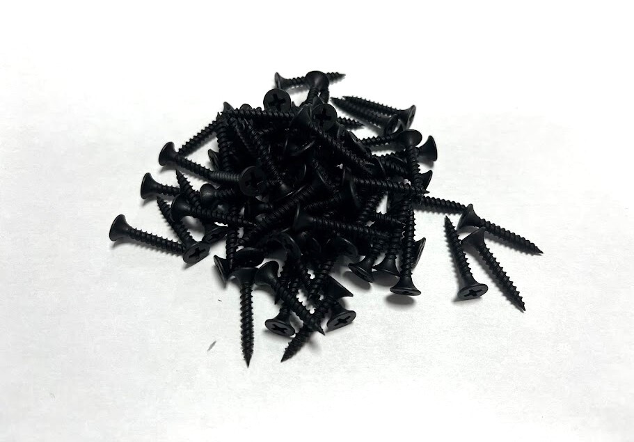 Skrutky 3,5x45 mm METAL 100 ks - čierne