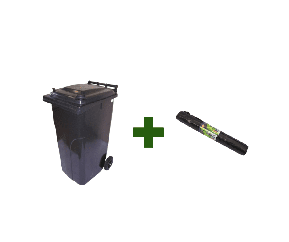 Akciový balíček popolnica odpadová nádoba 240L + vrecia na odpad - čierna