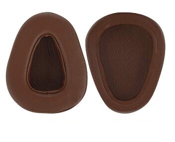 Náhradné náušníky pre slúchadlá SkullCandy Roc nation Aviator 1.0 a 2.0 - Hnedé, kožené