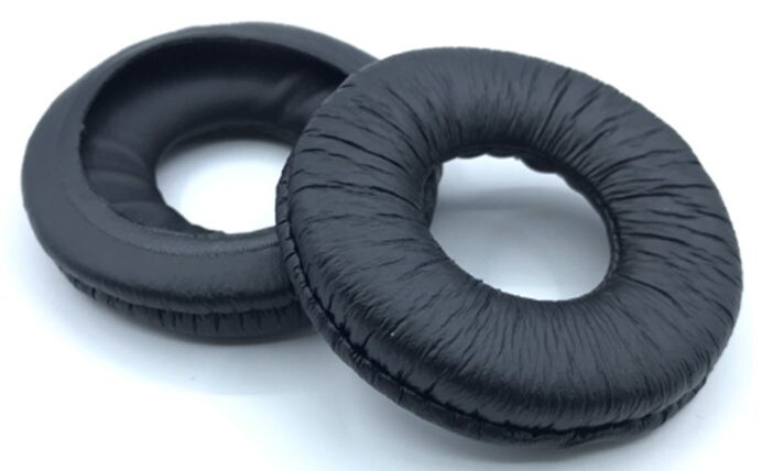 Náhradné náušníky pre slúchadlá Sony MDR-ZX110 - Čierne, kožené