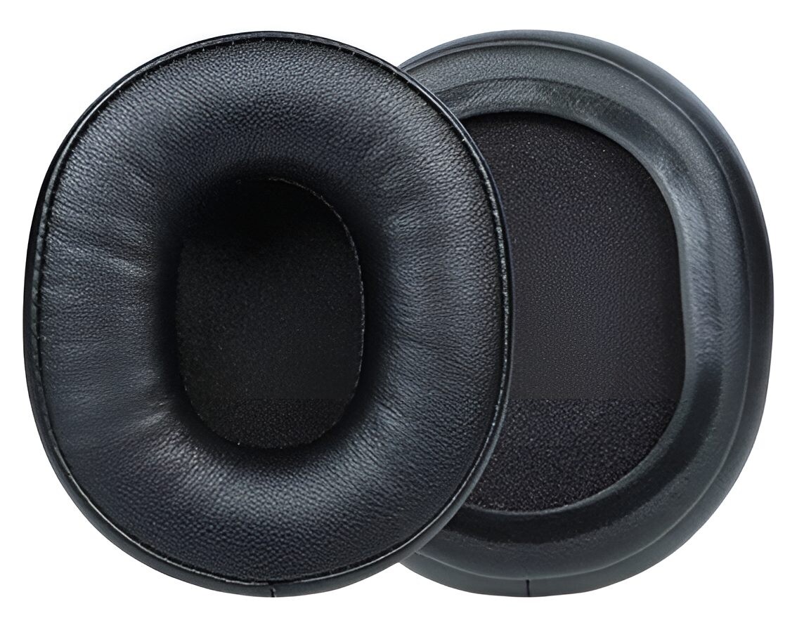 Náhradné náušníky pre slúchadlá Audio Technica ATH-M60X - Čierne, kožené