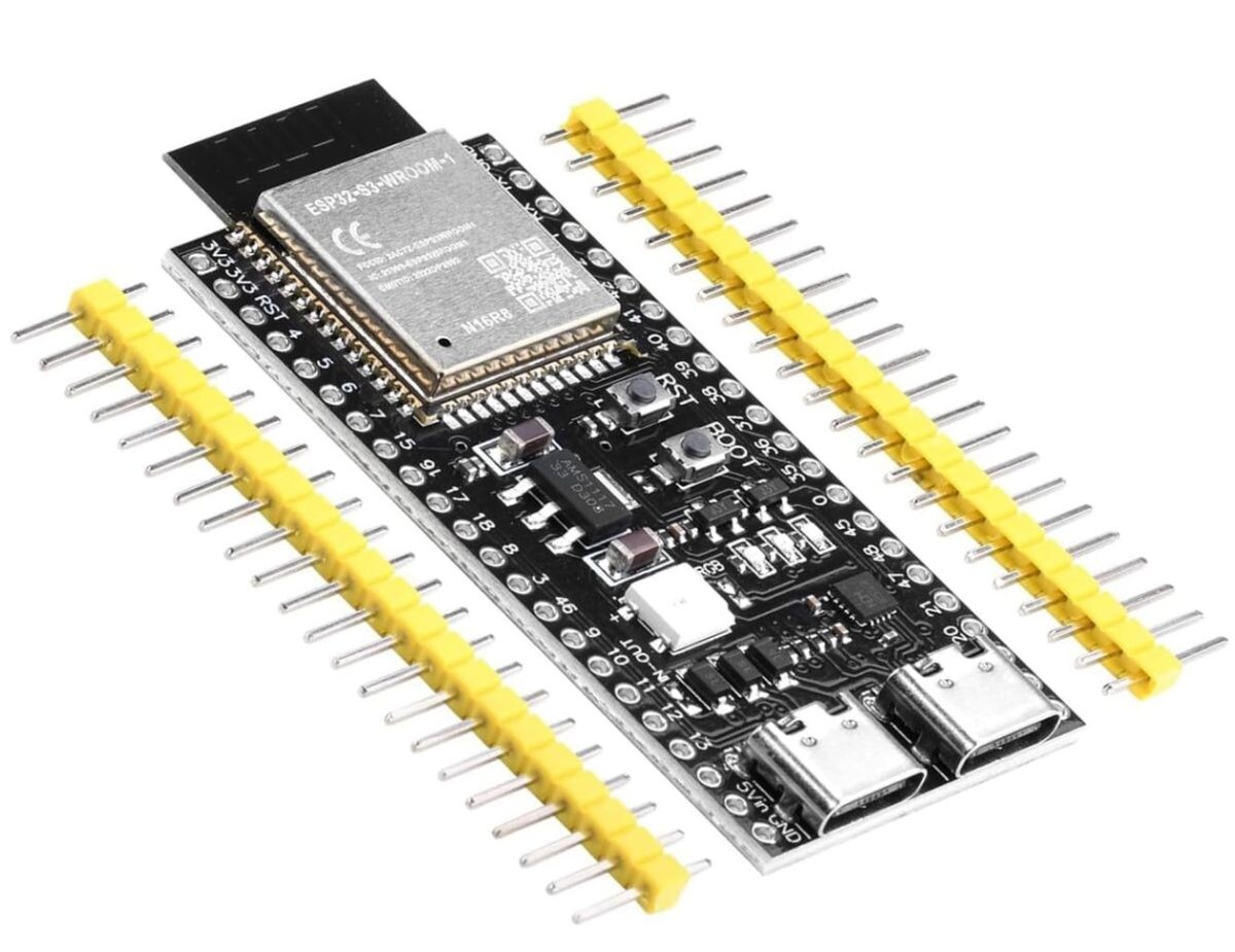 ESP32-S3 N16R8 – vývojový modul s WiFi a BLE 5.0 (nespájený, s pinovou lištou v balení)