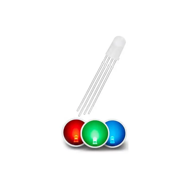 LED Dióda 5mm difúzna, RGB, spoločná anóda