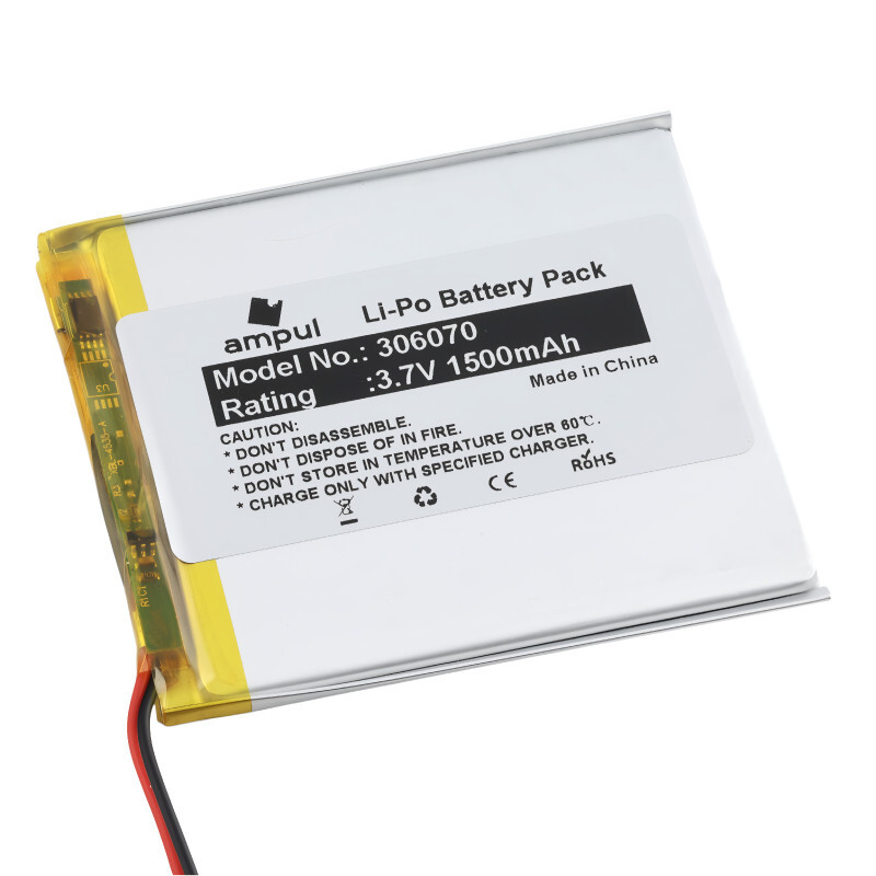 Li-Pol batéria 1500mAh, 3.7V, 306070