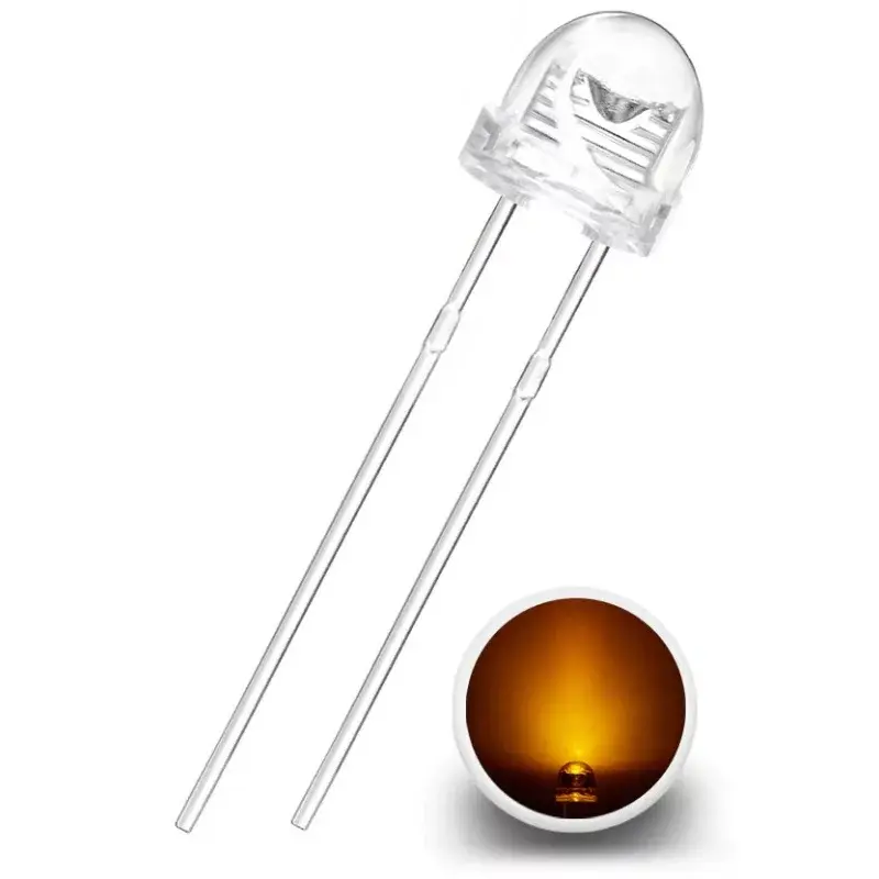 LED Dióda 5mm, 120°, Žltá