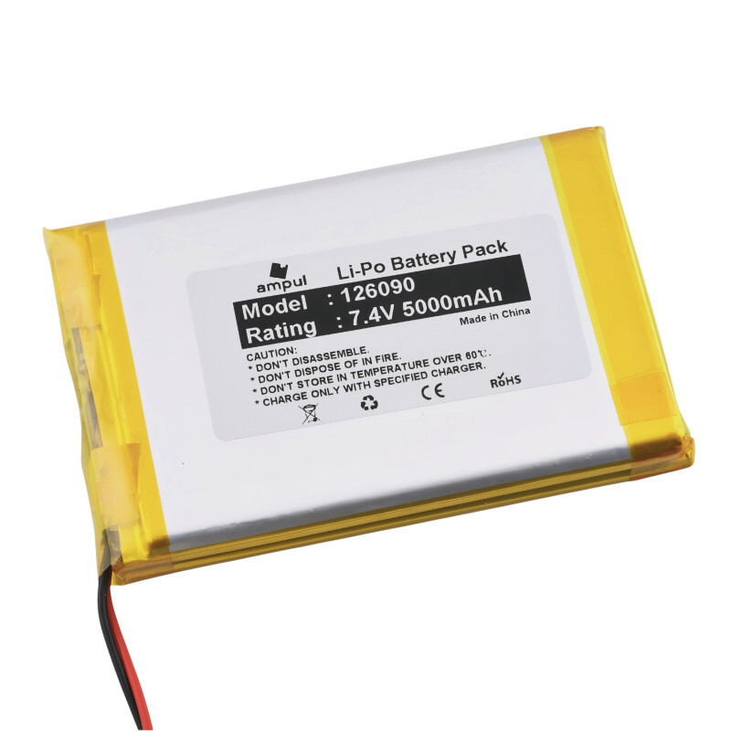 Li-Pol batéria 5000mAh, 7.4V, 126090