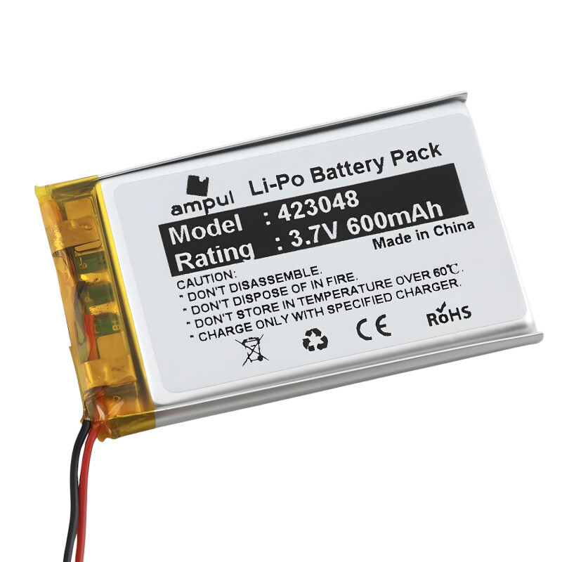 Li-Pol batéria 600mAh, 3.7V, 423048