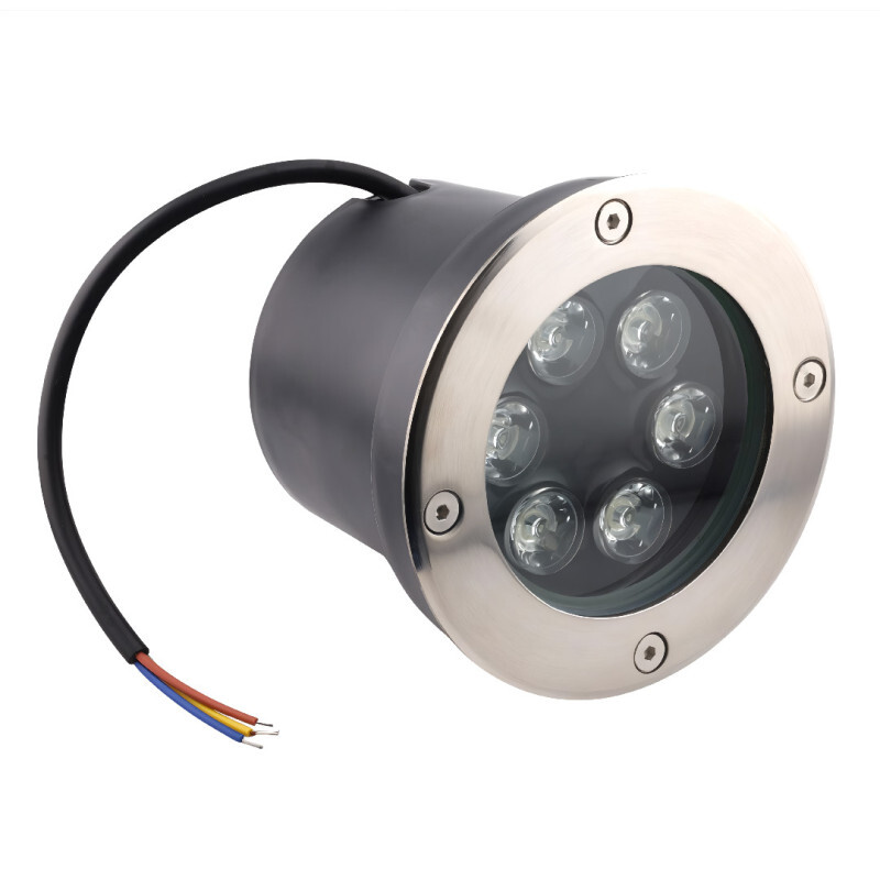 Vonkajšie zápustné svietidlo 6W, nerez, Prírodná biela (4000-4500K)