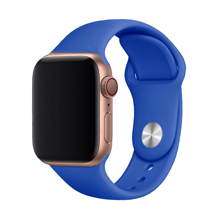 Marvelli - Jednofarebný remienok na Apple Watch - Wave Blue Veľkosť: 42/44/45/46/49mm, Obvod: S-M (menší až stredný obvod zápästia), Farba: Royal Blue