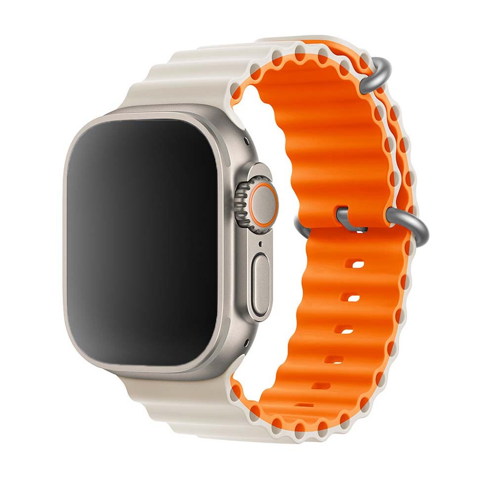 Štýlový vrúbkovaný remienok pre Apple Watch - Šedý Veľkosť: 38/40/41/42mm, Farba: Fog