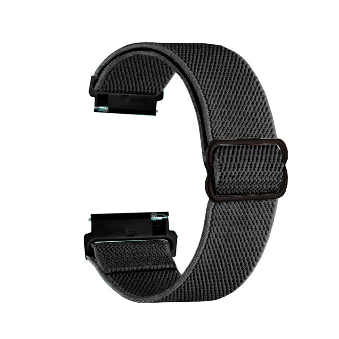 Nastavitelný nylonový remienok na smart hodinky 20mm Veľkosť: 20mm, Farba: Čierna