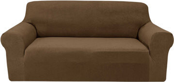 TEXTILOMANIE Napínací poťah na dvojmiestnu sedačku Mondo, hnedý