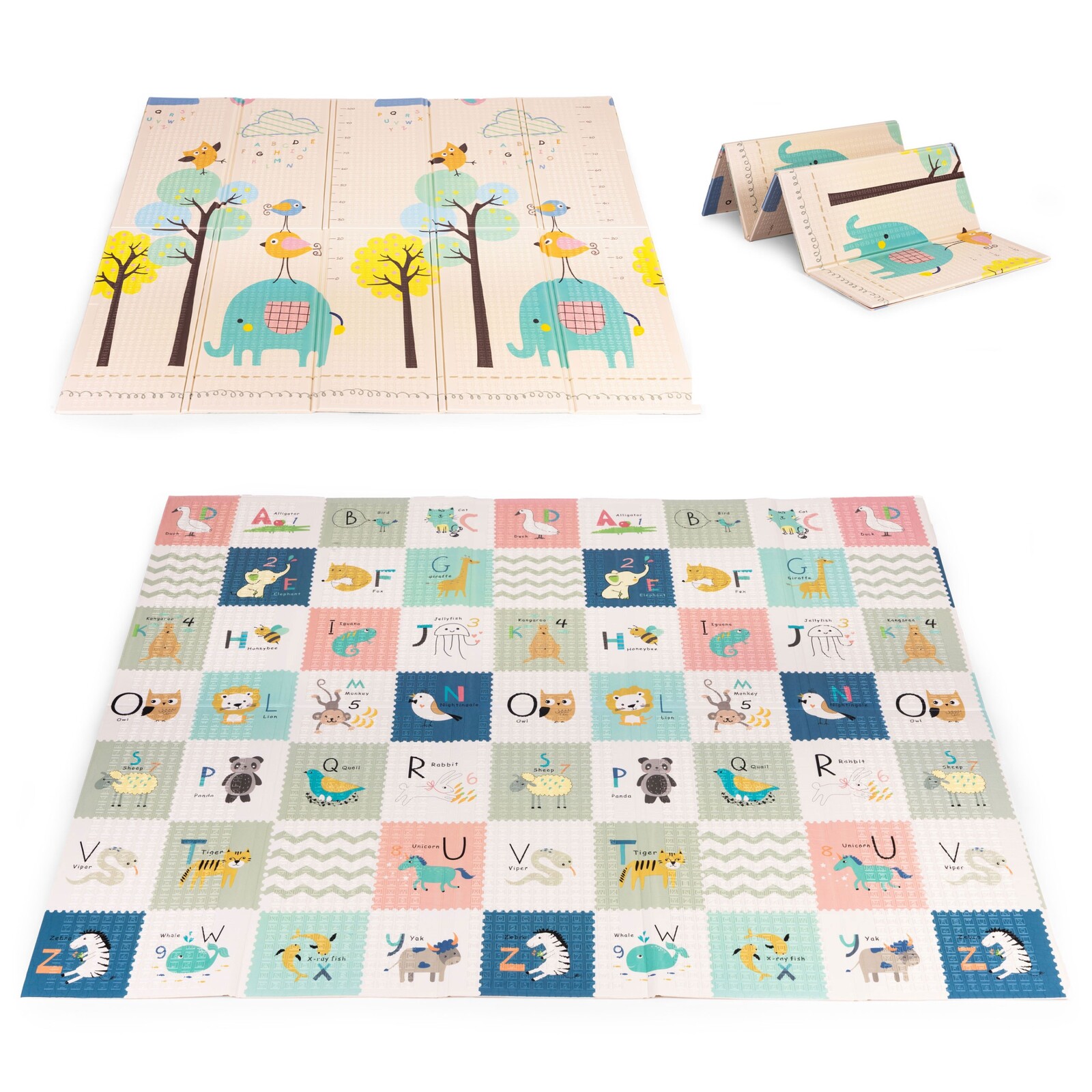 Dětská pěnová podložka LITTLE ANIMALS 200x180 cm vícebarevná