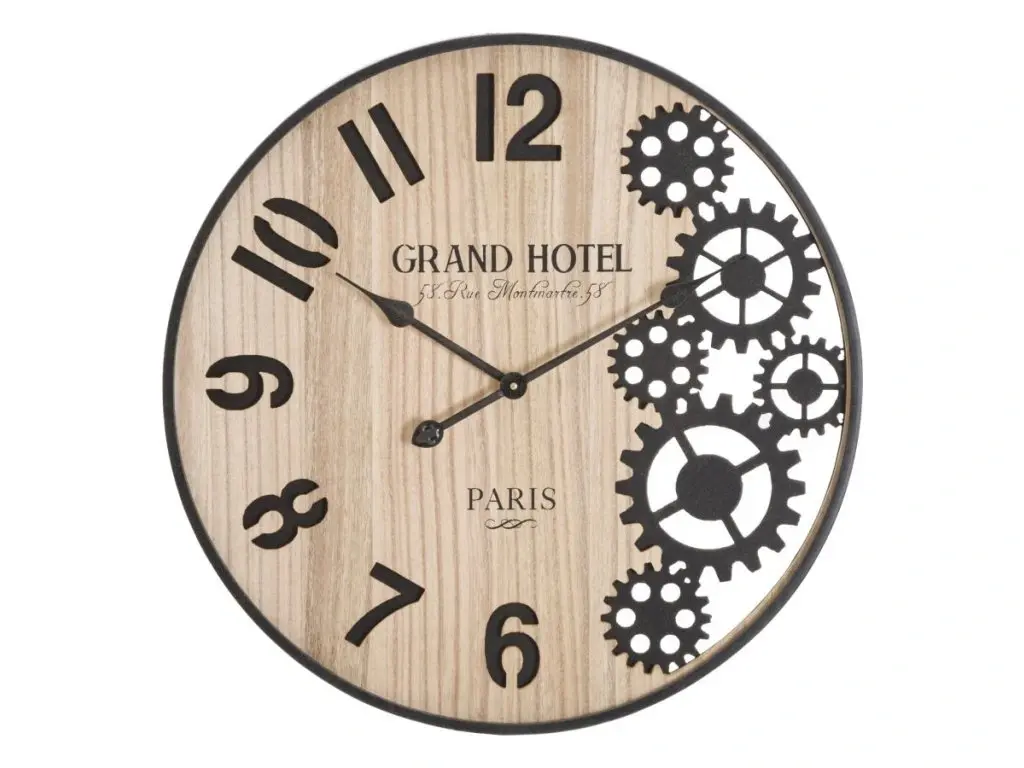 Nástěnné hodiny Grand 60 cm hnědé/černé