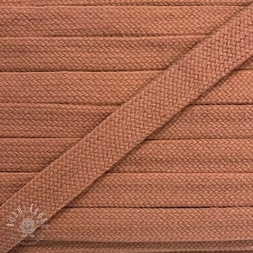 Bavlnená šnúra plochá 13 mm salmon