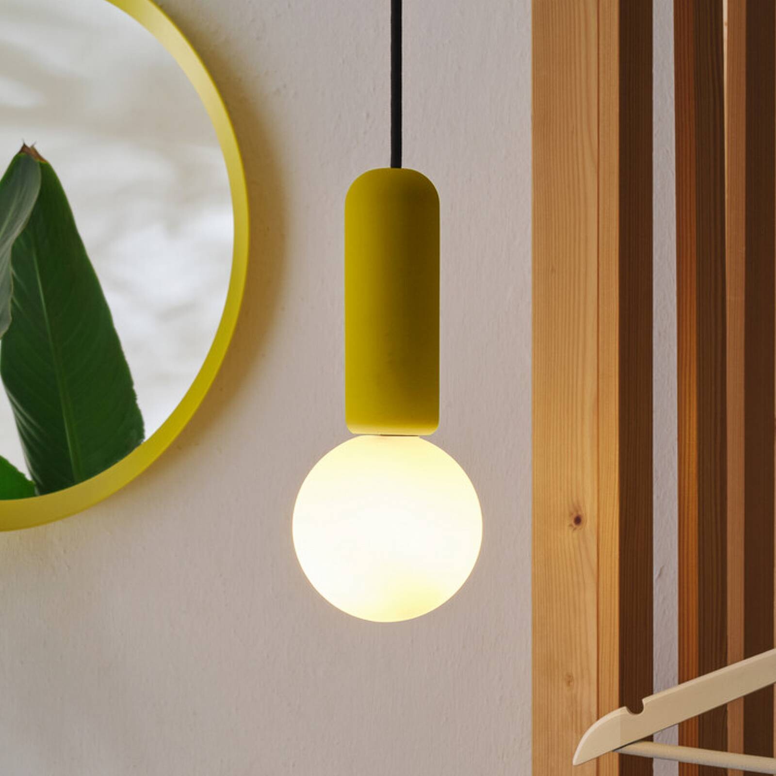 OSRAM závesné svietidlo Decor Concrete Mic, žlté, betón, G9