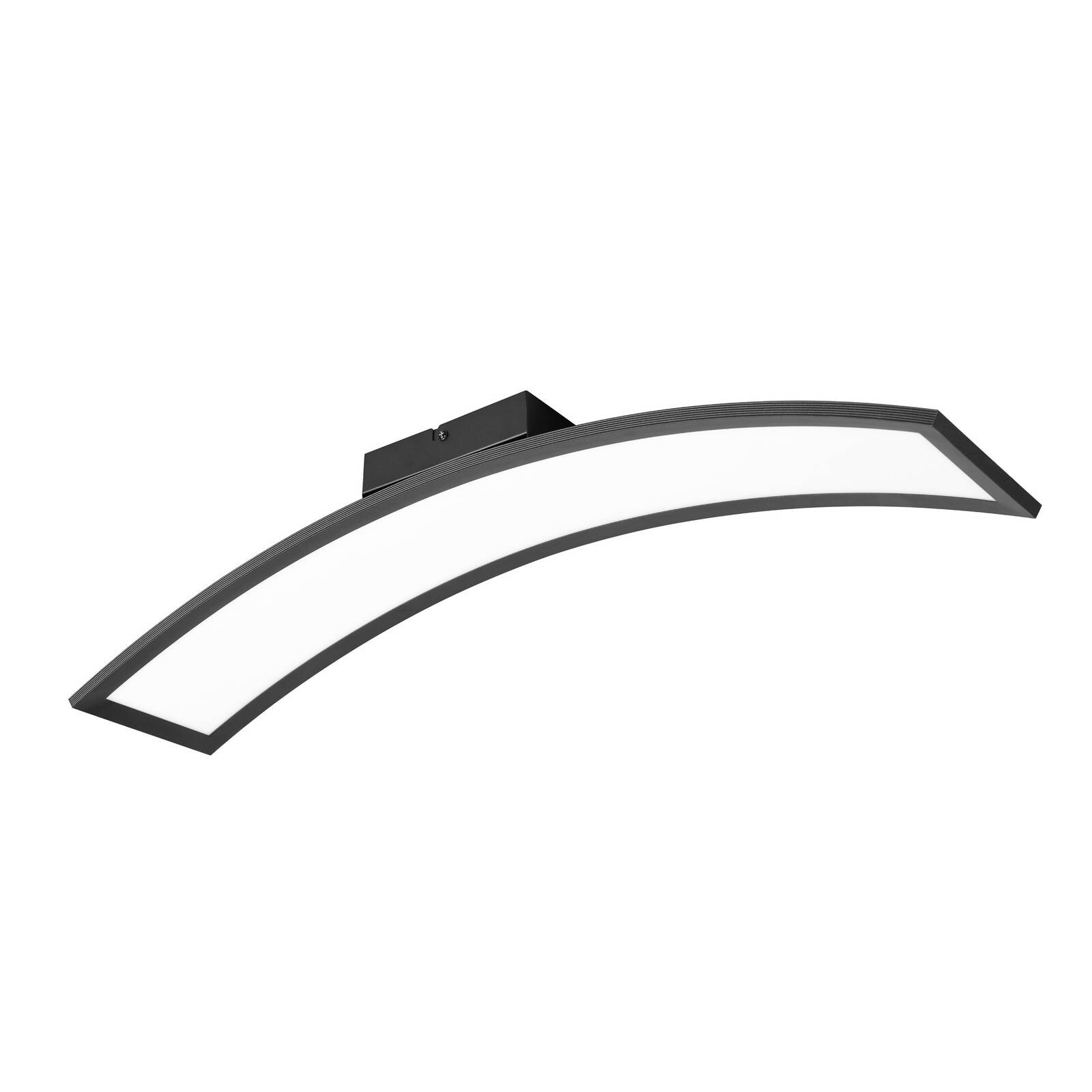 stropné LED svetlo Sigma, čierne, 3000 K, 2600 lm, kovové