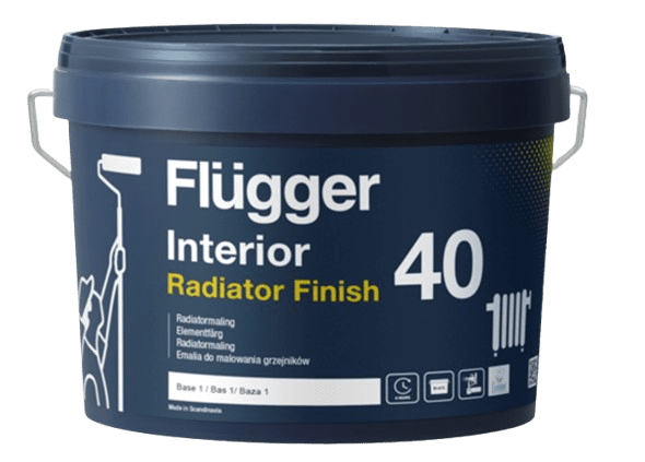 INTERIOR RADIATOR FINISH - Vodou riediteľná farba na radiátory biela pololesklá, 0,7 L