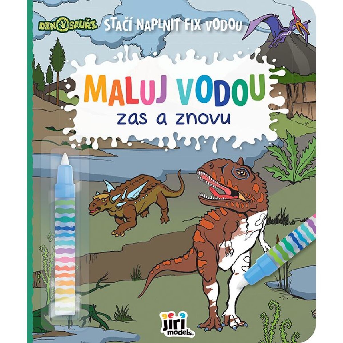 Maľuj vodou zas a znova Dinosaury