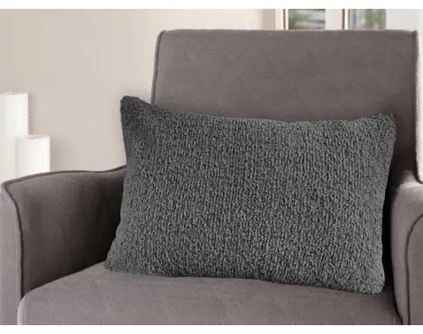 Dekoračný vankúš Rabbit Teddy 50x70 cm, antracitový%