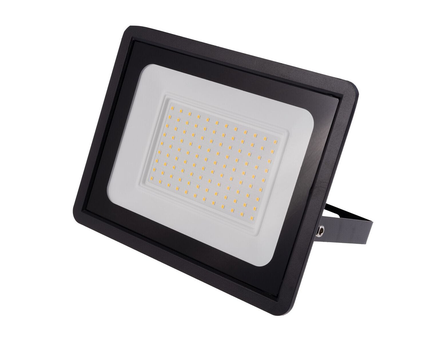 T-LED Čierny LED reflektor 100W Economy Farba svetla: Teplá biela 103013