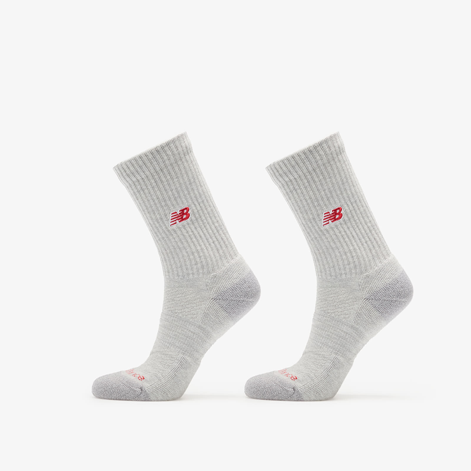 Ponožky New Balance Active Premium Crew Socks 2-Pack Athletic Grey S