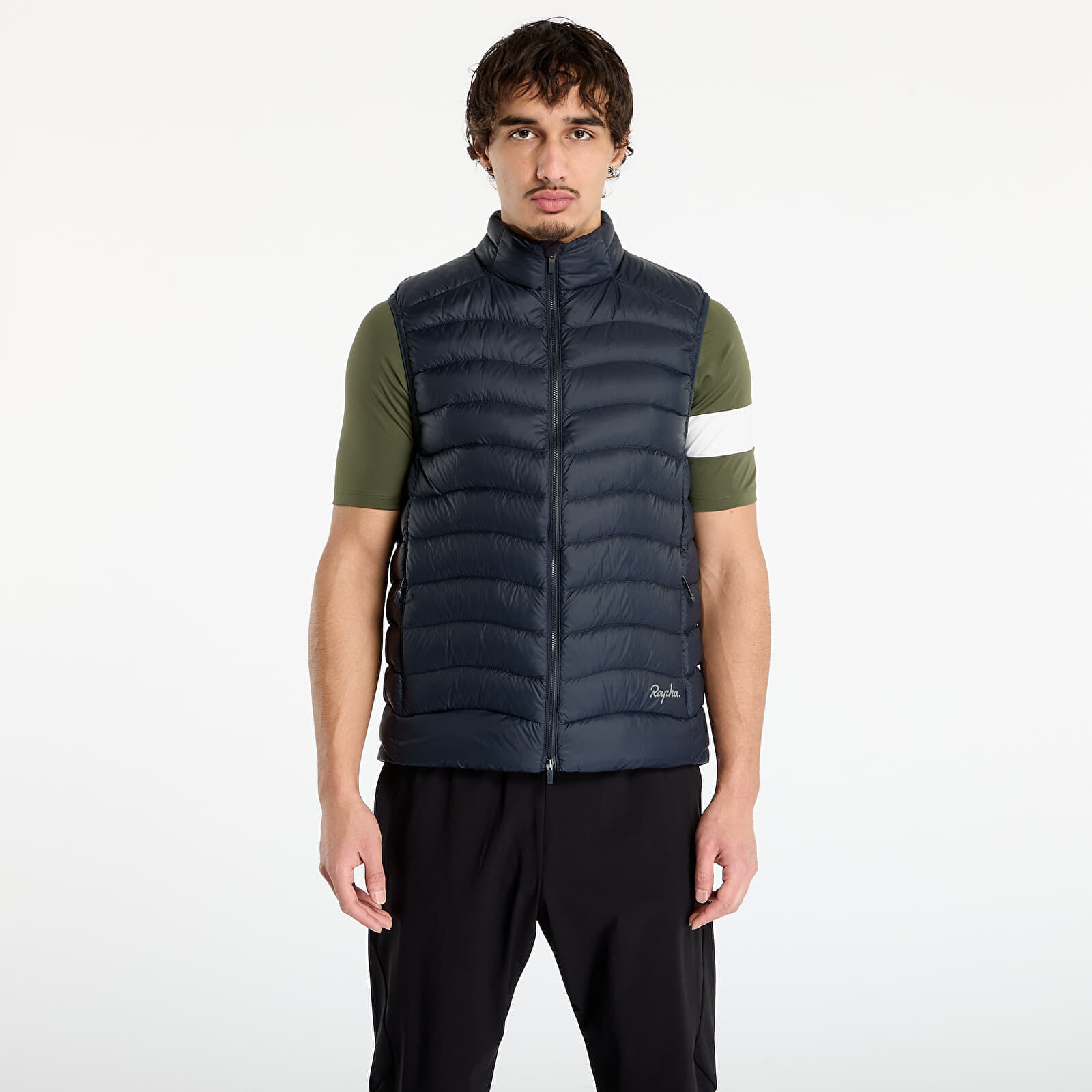 Vesta Rapha Men's Down Gilet Black Charcoal/ Dark Grey S