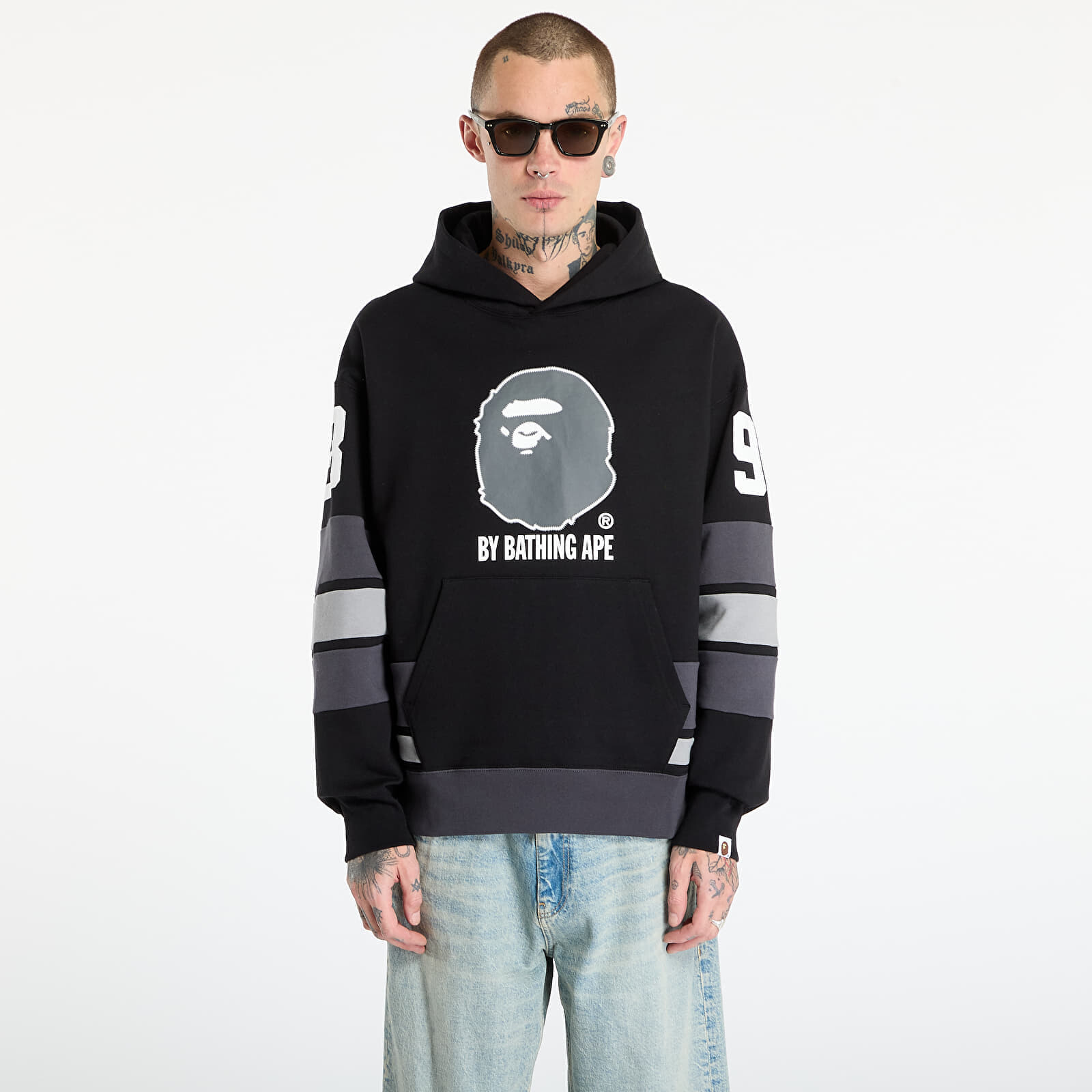 Mikina A BATHING APE Bape Pullover Hoodie UNISEX Black XL