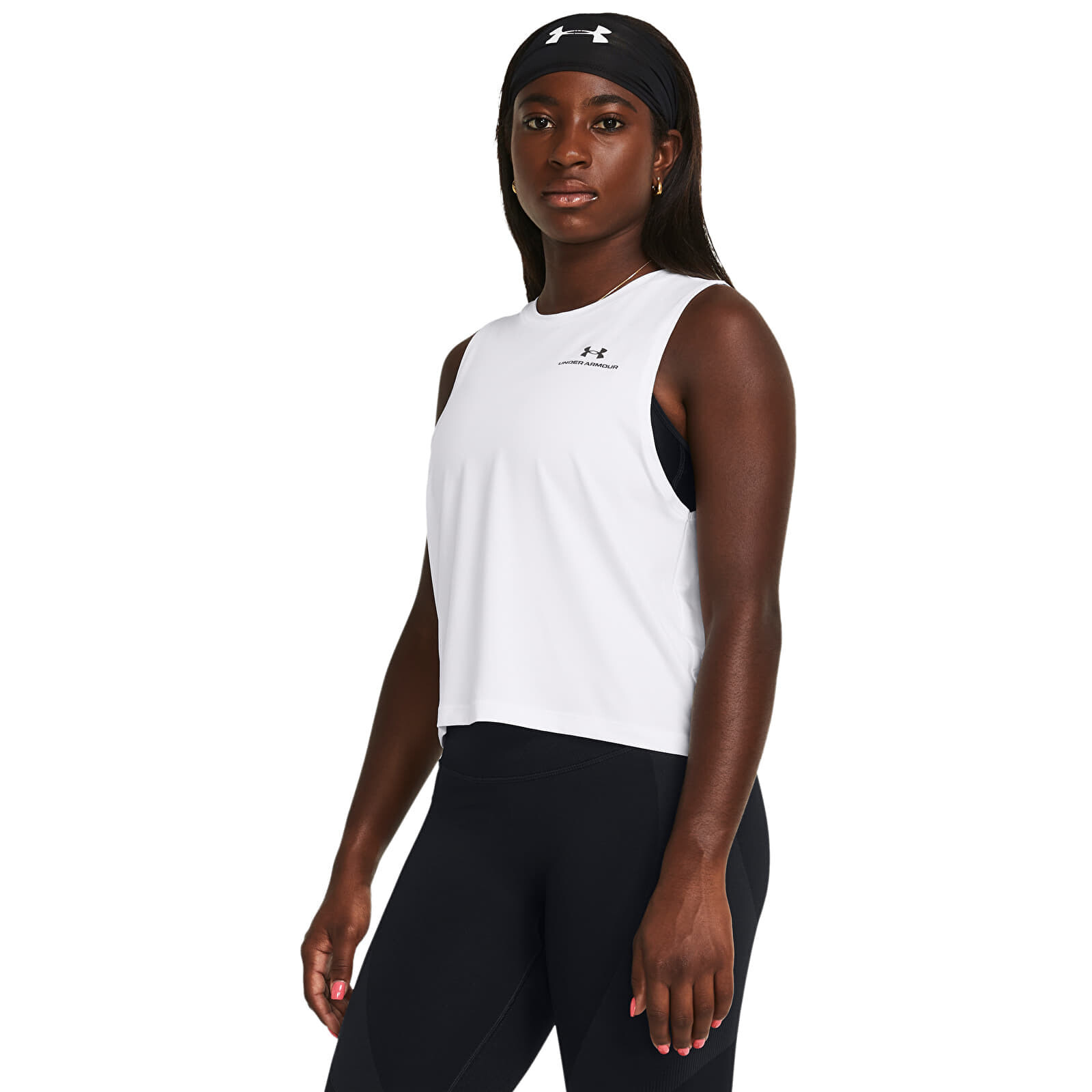 Tielko Under Armour Vanish Energy Crop Tank White M