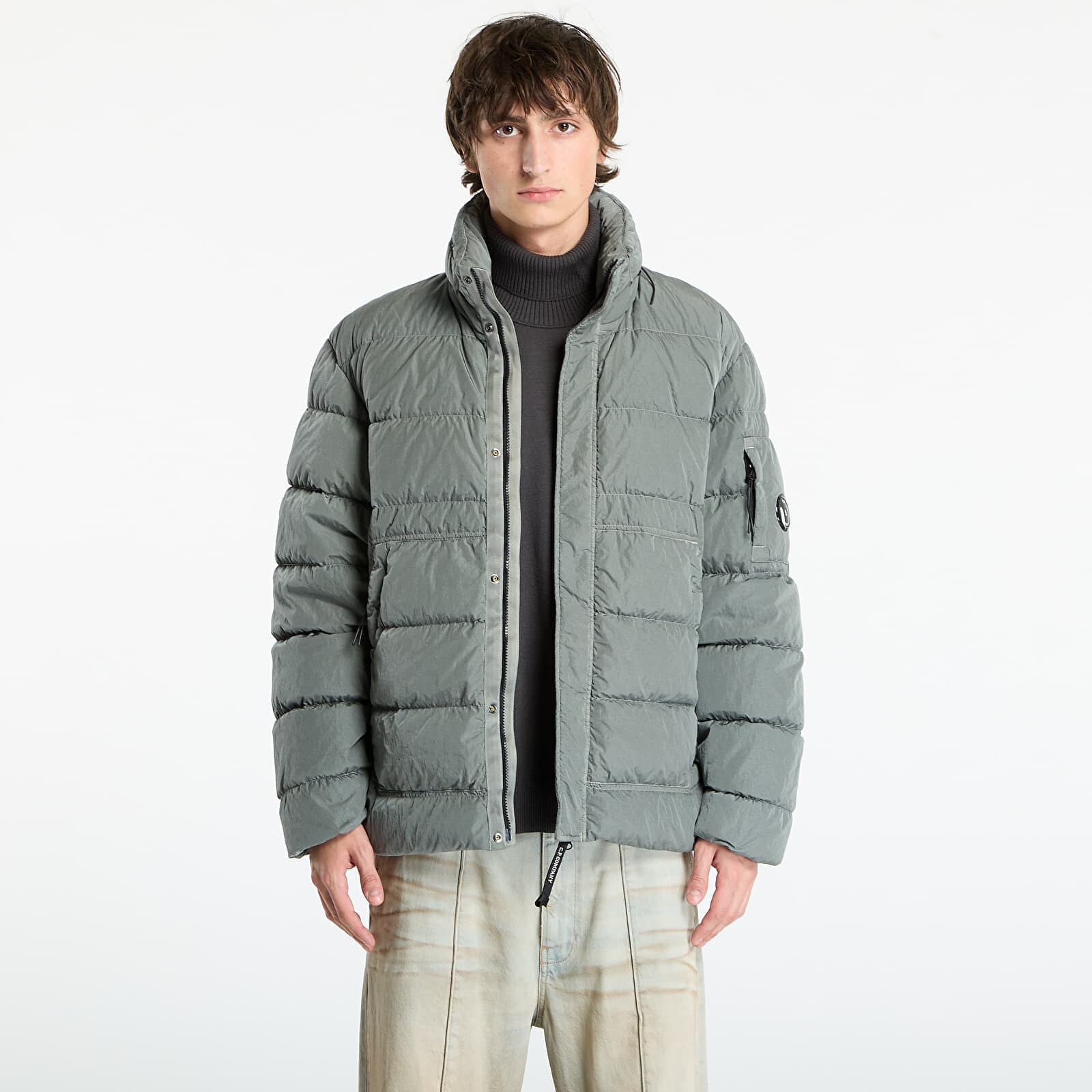 Bunda C.P. Company Chrome-R Down Jacket Gunmetal Grey L
