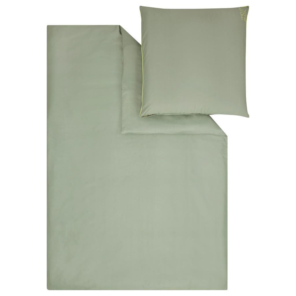 Bugatti POSTEĽNÁ BIELIZEŇ, makosatén, šalviovozelená, 155/220 cm