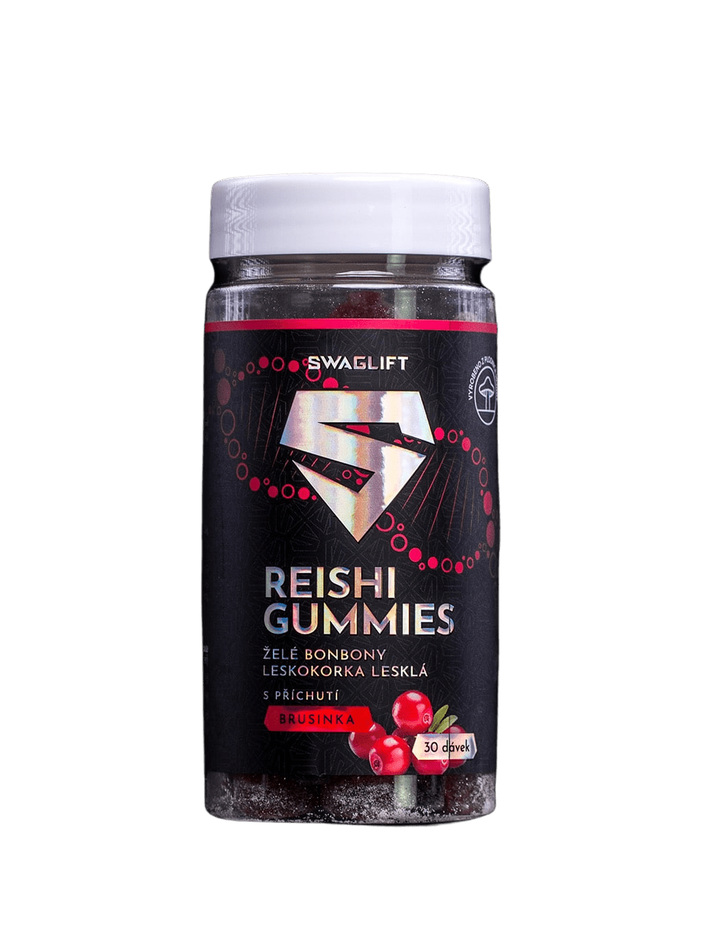 SWAGLIFT Reishi gummies s príchuťou brusnice 60 ks