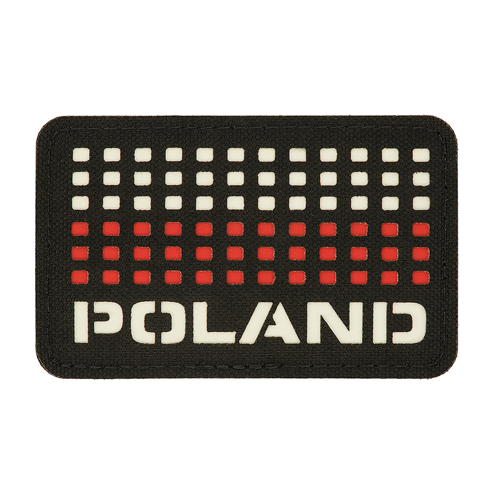Nášivka M-Tac PL Flag Poland 5x8 - čierna