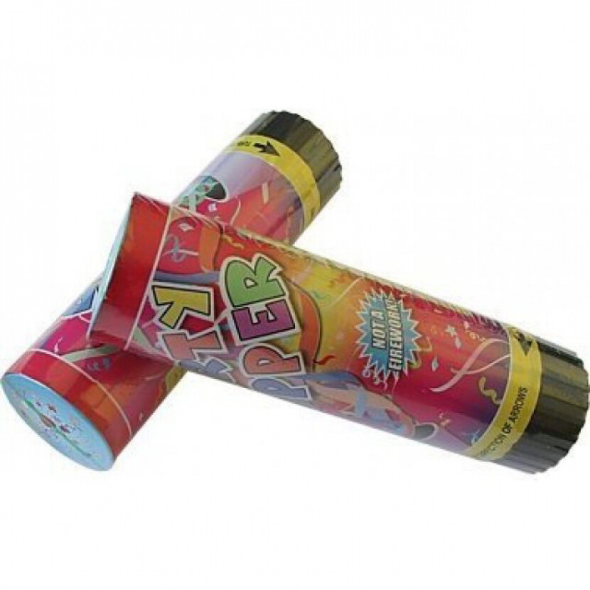 Vystreľovacie konfety Party Popper 3 ks - farebné