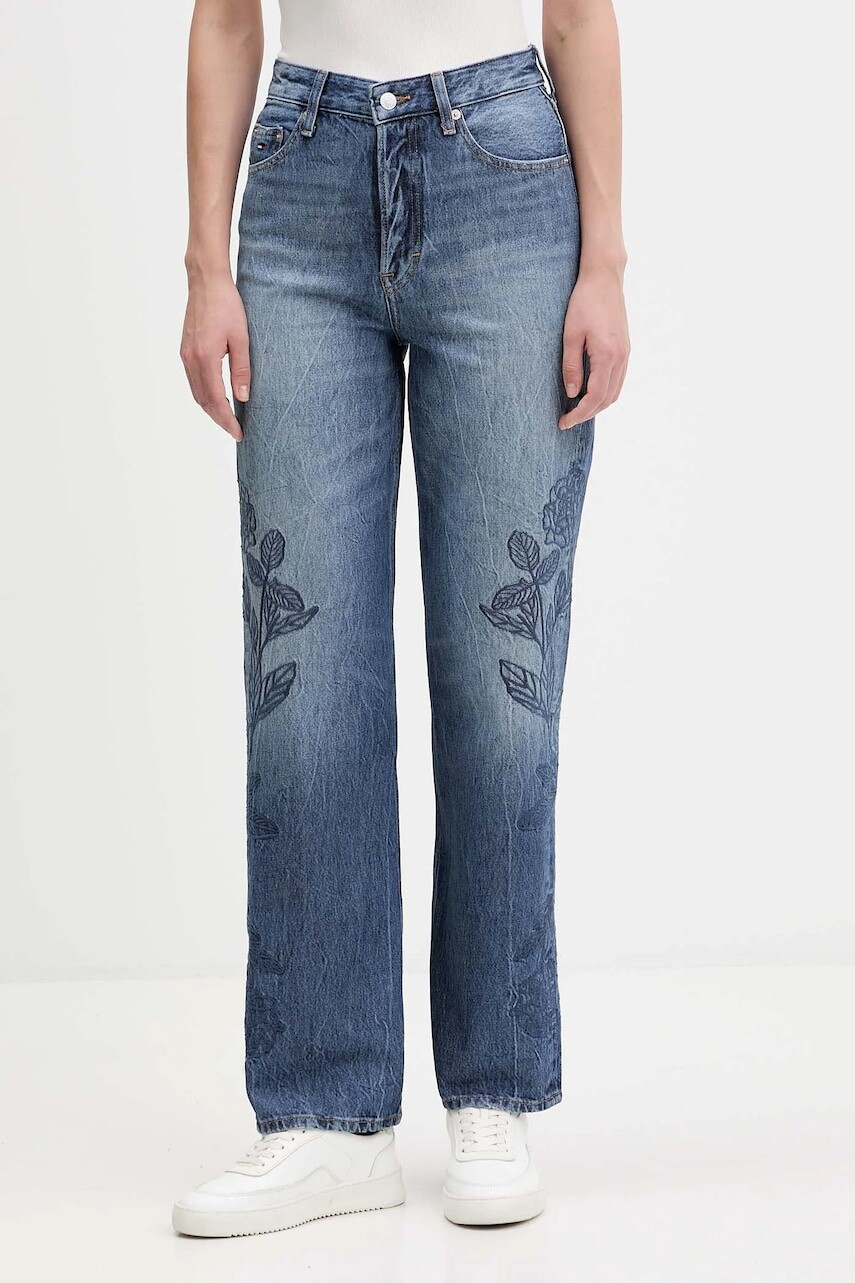 Rifle Tommy Jeans vysoký pás, DW0DW21519