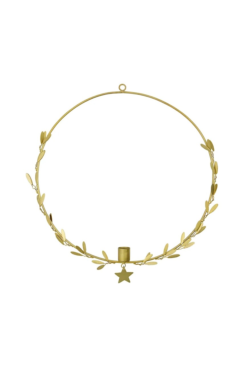 Dekoratívny závesný svietnik House Doctor HDMistel 35 cm žltá farba