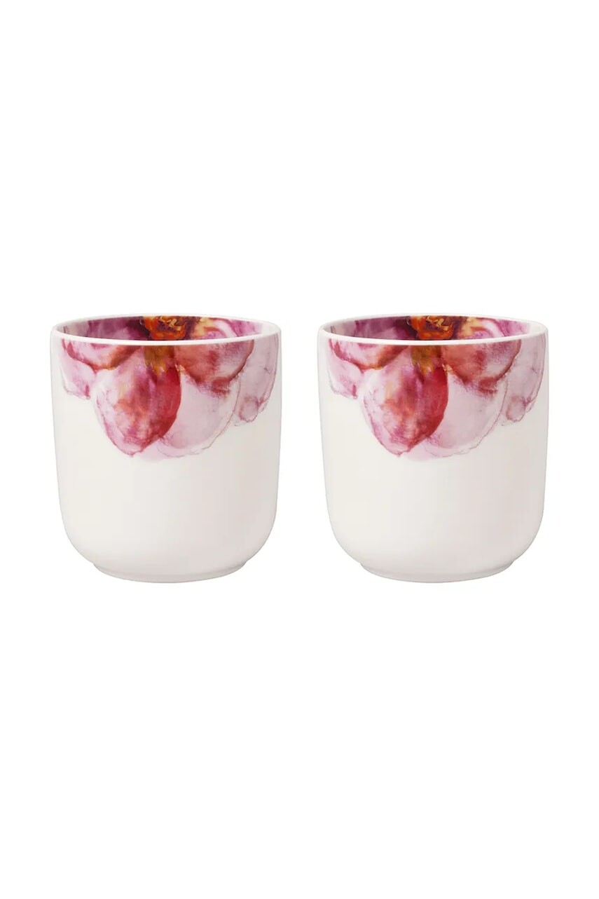 Sada pohárov Villeroy & Boch Rose Garden 290 ml 2-pak ružová farba