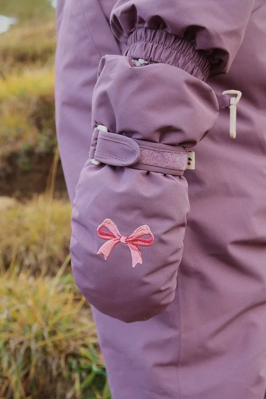 Detské rukavice Konges Sløjd NOHR SNOW MITTENS SOLID fialová farba, KS103516