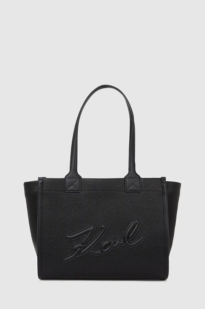 Kabelka Karl Lagerfeld K/SKUARE čierna farba, A4W30258