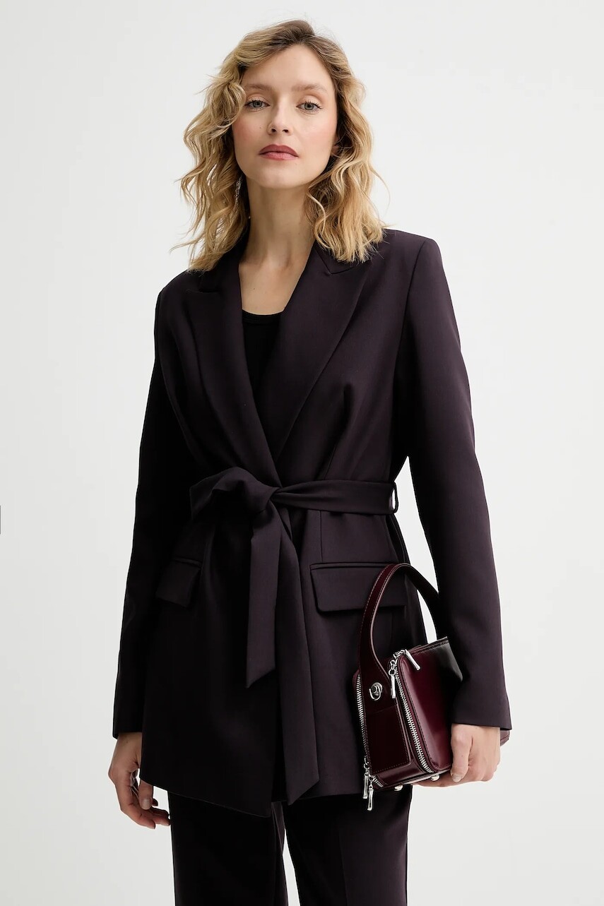 Sako Answear.LAB fialová farba, jednoradová, jednofarebná