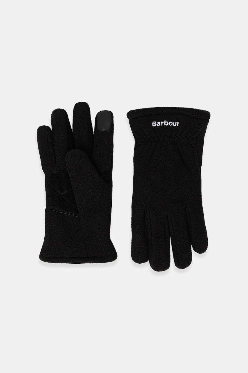Rukavice Barbour Coalford Fleece čierna farba, MGL0108