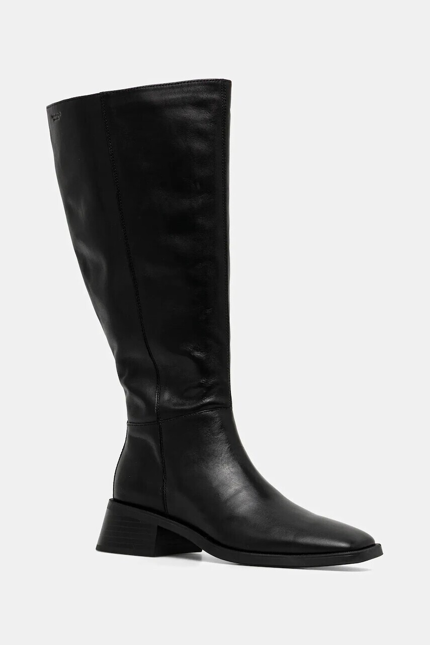 Kožené čižmy Vagabond Shoemakers BLANCA čierna farba, na podpätku, 5417-901-20