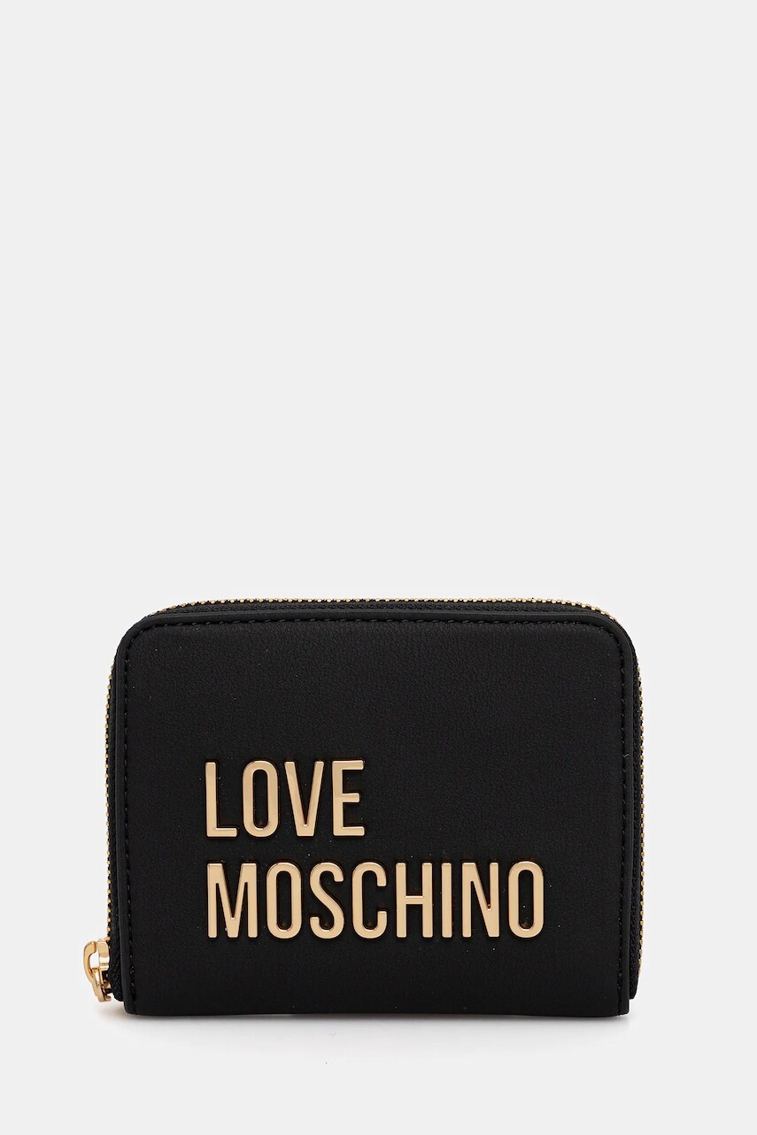 Peňaženka Love Moschino dámska, čierna farba, JC5613PP0NKD0000