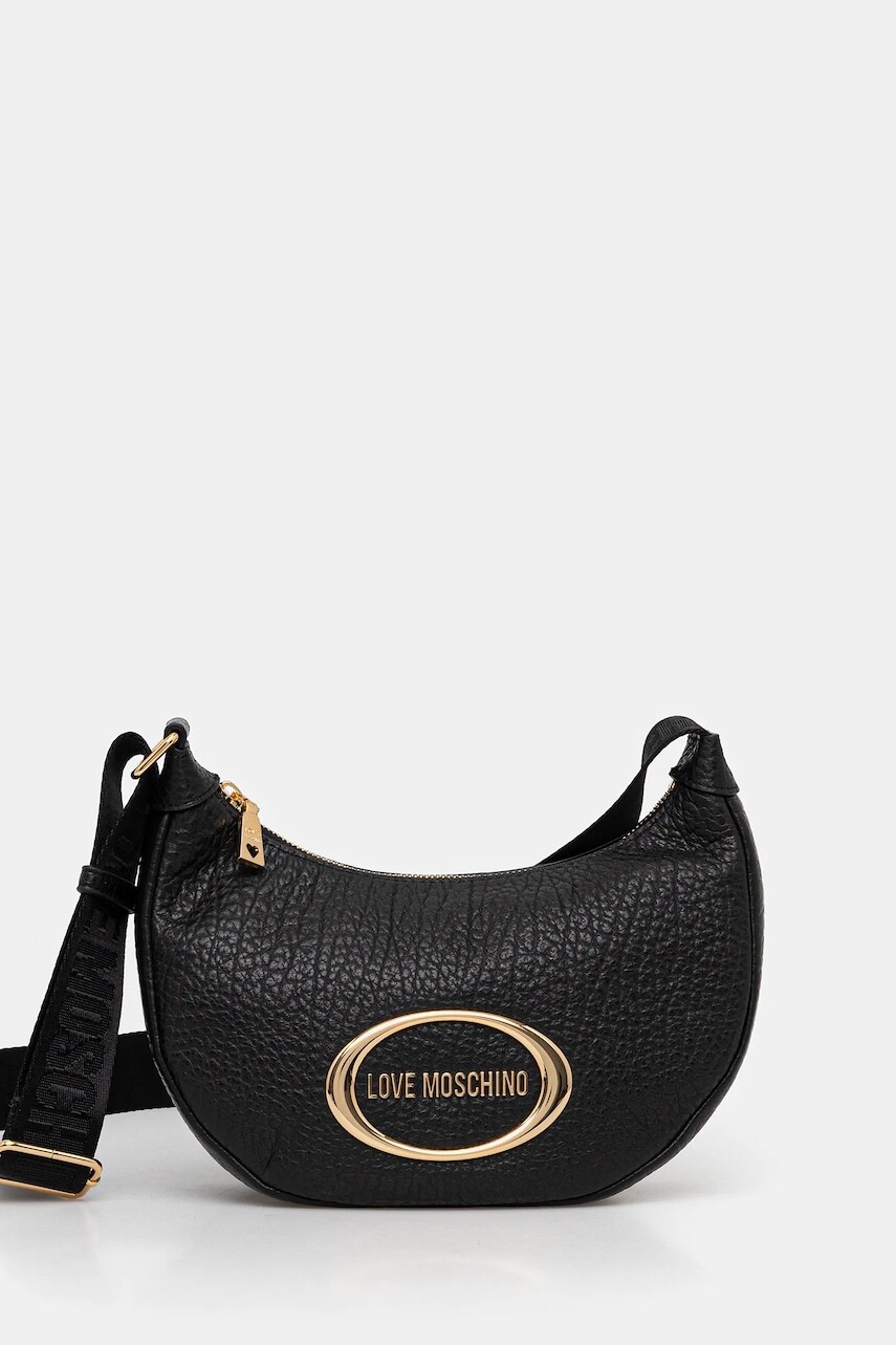 Kabelka Love Moschino čierna farba, JC4340PP0NK1400A