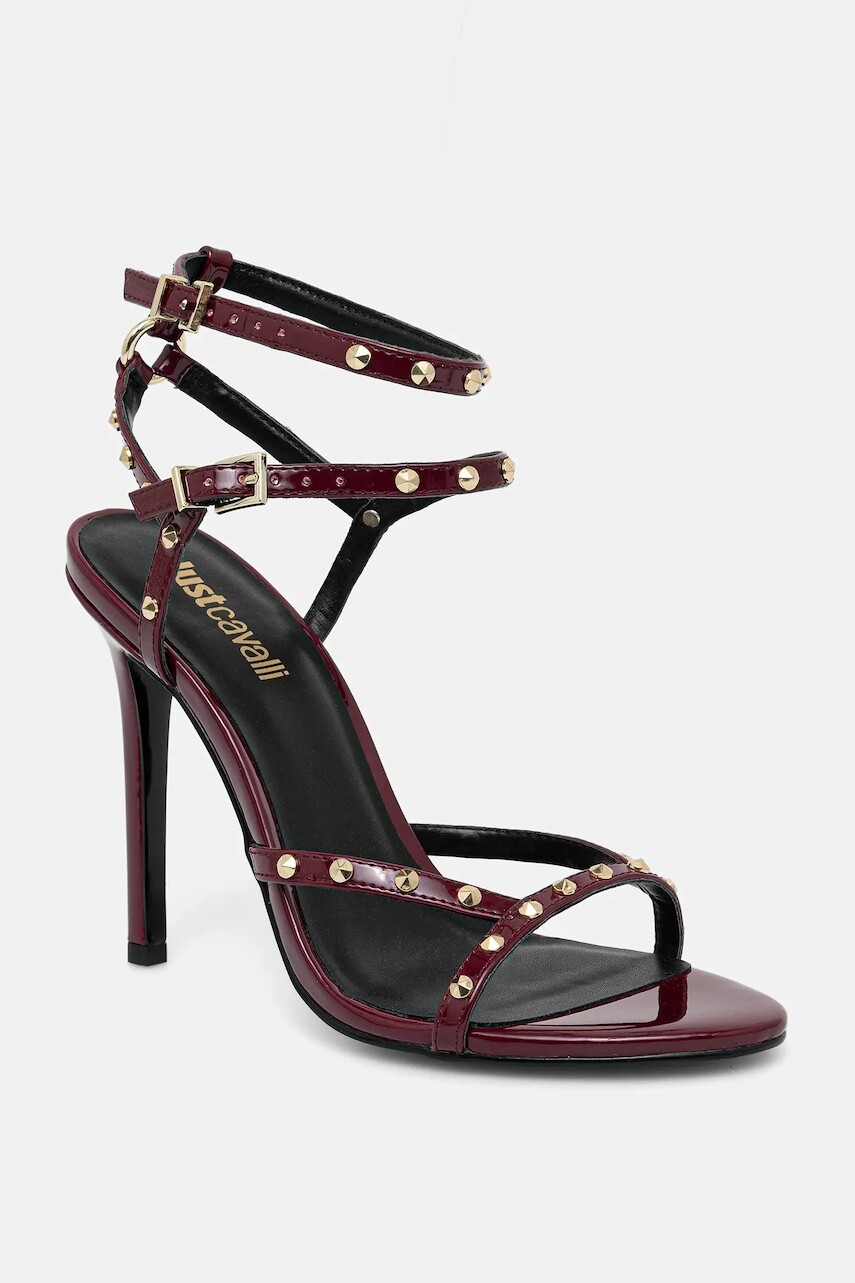 Sandále Just Cavalli fialová farba, 79RA3S20ZSD52343