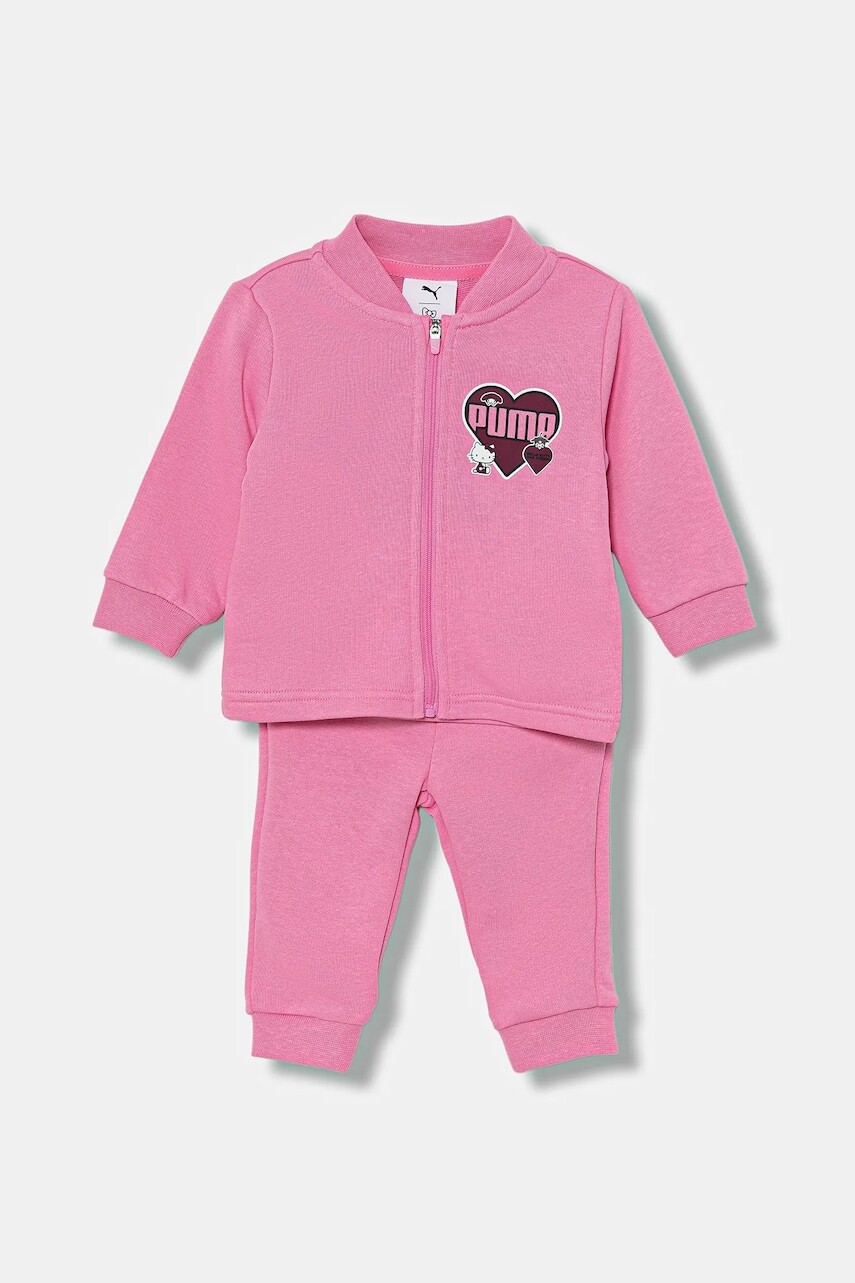 Detská tepláková súprava Puma 2-pak ružová farba, 632389