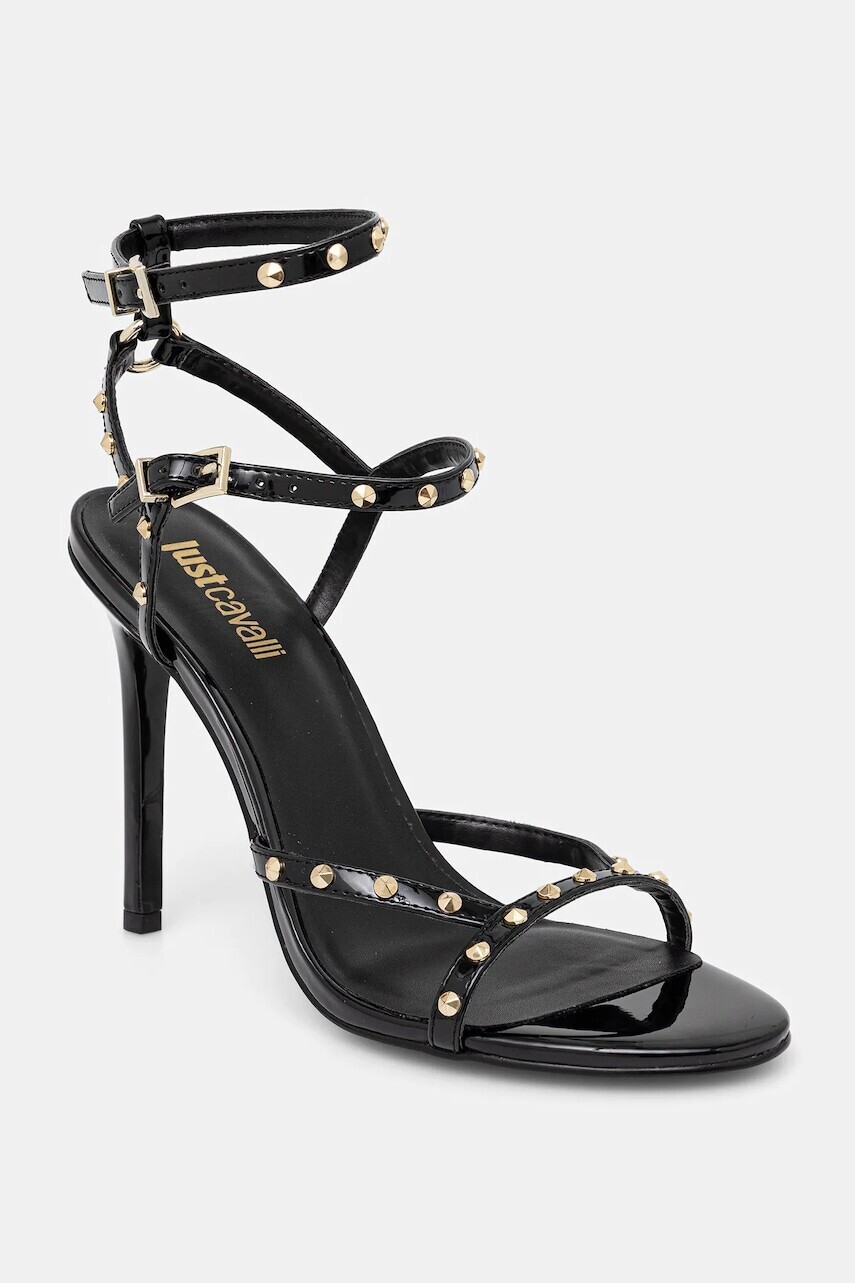 Sandále Just Cavalli čierna farba, 79RA3S20ZSD52899