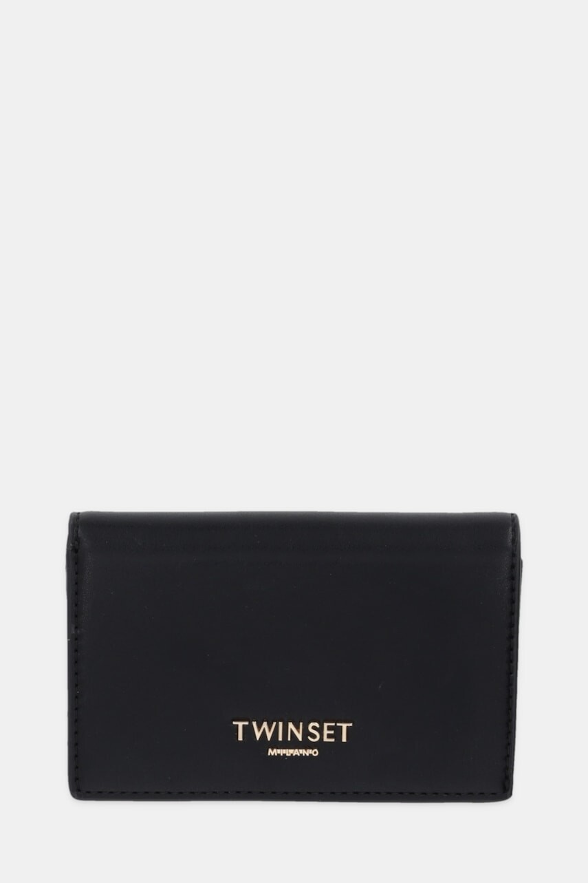 Peňaženka Twinset dámska, čierna farba, 252TL8013